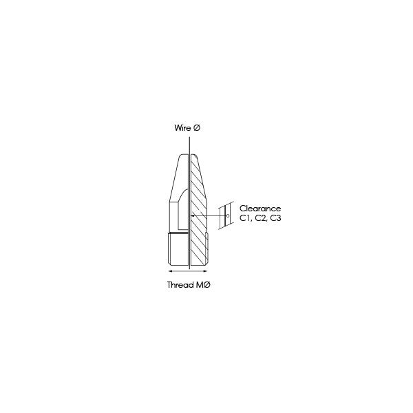 KEMPPI CONTACT TIP 1.2 SS M10X1/LIFE+ (WAS W013995) (EACH)