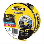 FLEXOVIT 125 X 1.0 x 22.23MM CUTTING MEGA LINE DISC (25 PACK)