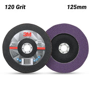 3M 125MM X 120 GRIT 769F FLAP DISC