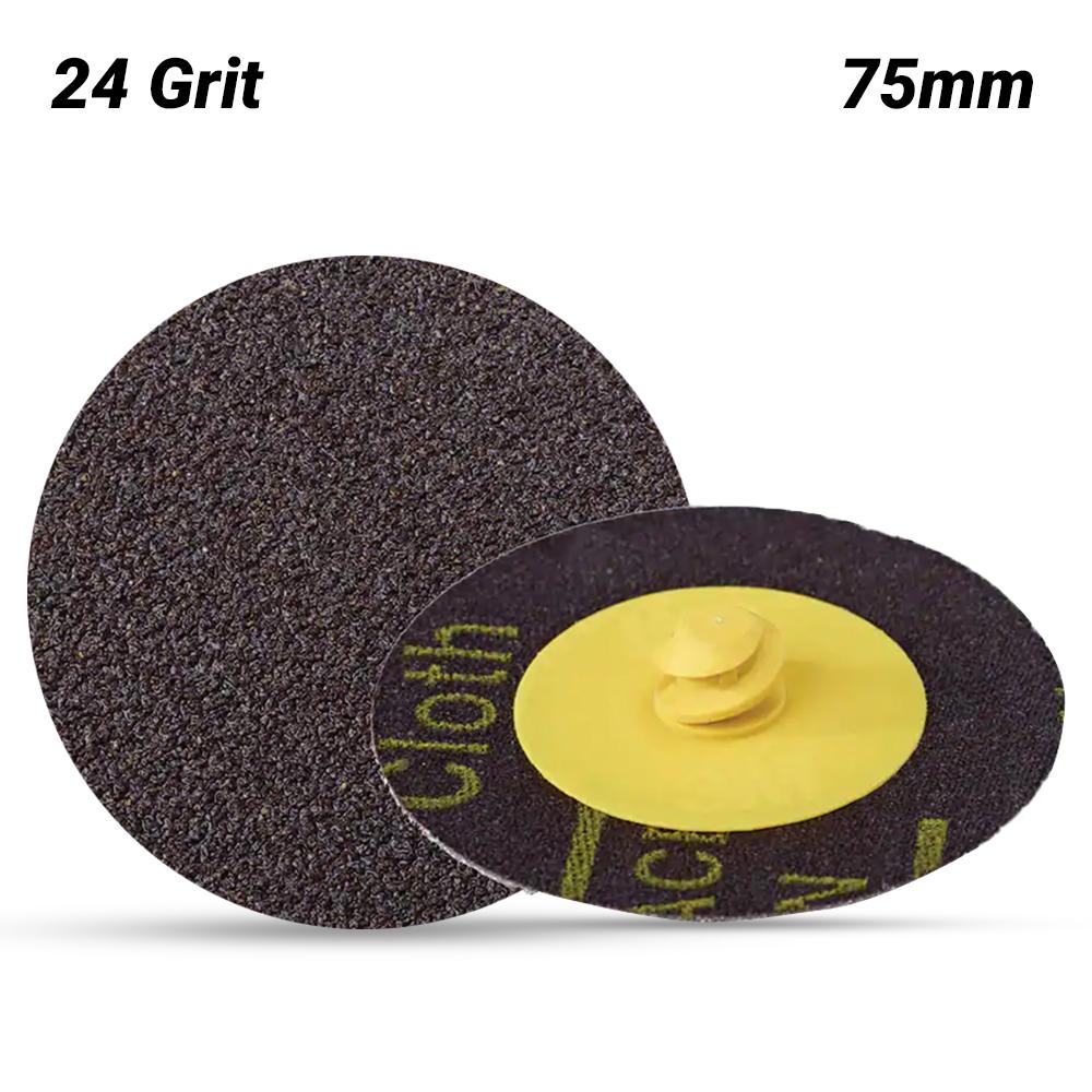 3M 75MM ROLOC DISC BLACK 24 GRIT