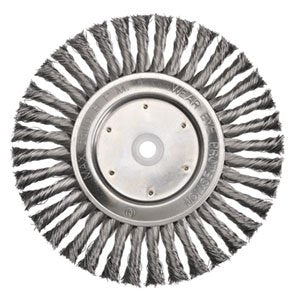 BORDO WIRE WHEEL BRUSH 100MM TWIST KNOT MULTI BORE