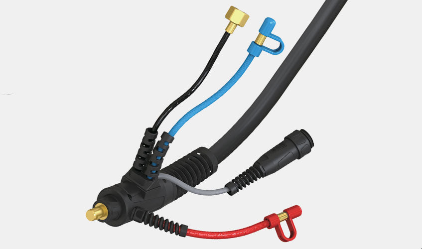 UNIMIG TIG TORCH WATER COOLED SR18 WITH SWITCH 4M