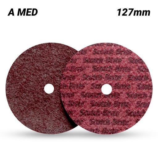 3M SCOTCH BRITE DISC 127MM X 22 MAROON MEDIUM
