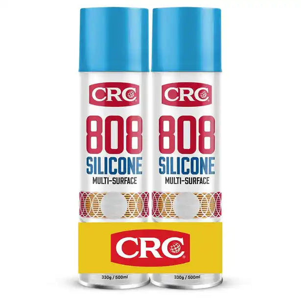 CRC 808 SILICONE SPRAY 330G TWIN PACK