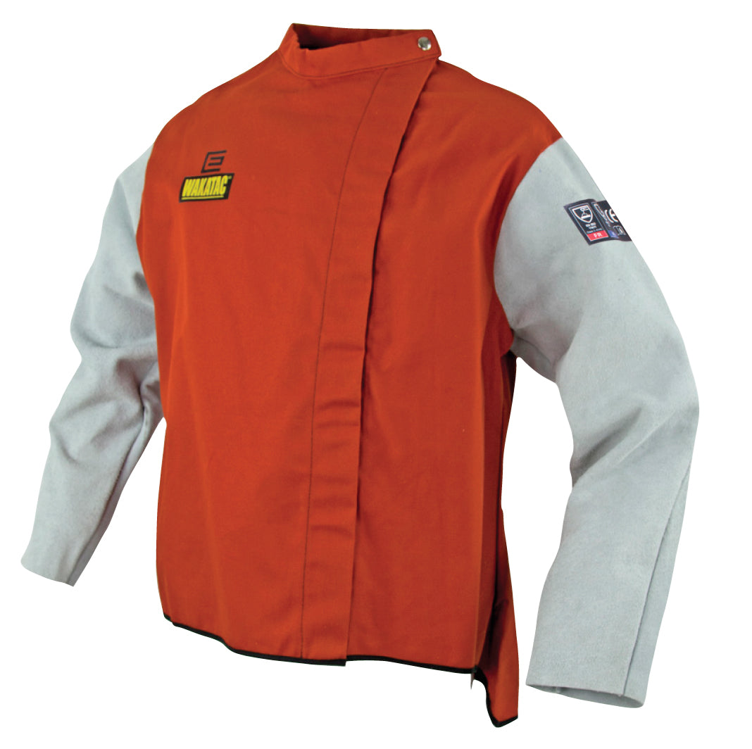 ELLIOTTS JACKET WAKATAC PROBAN WITH LEATHER SLEEVES - (M)