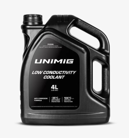 UNIMIG LOW CONDUCTIVITY COOLANT X 4 LITRE