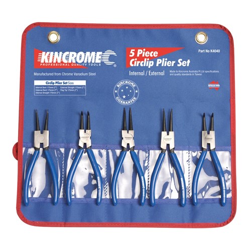 KINCROME CIRCLIP PLIER SET (5 PIECE)