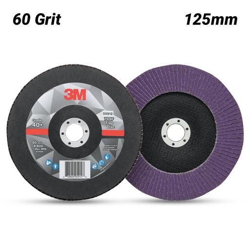 3M 125MM X 60 GRIT 769F FLAP DISC
