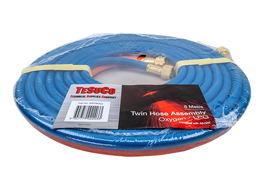 TESUCO TWIN HOSE OXY/LPG 5MM X 5M