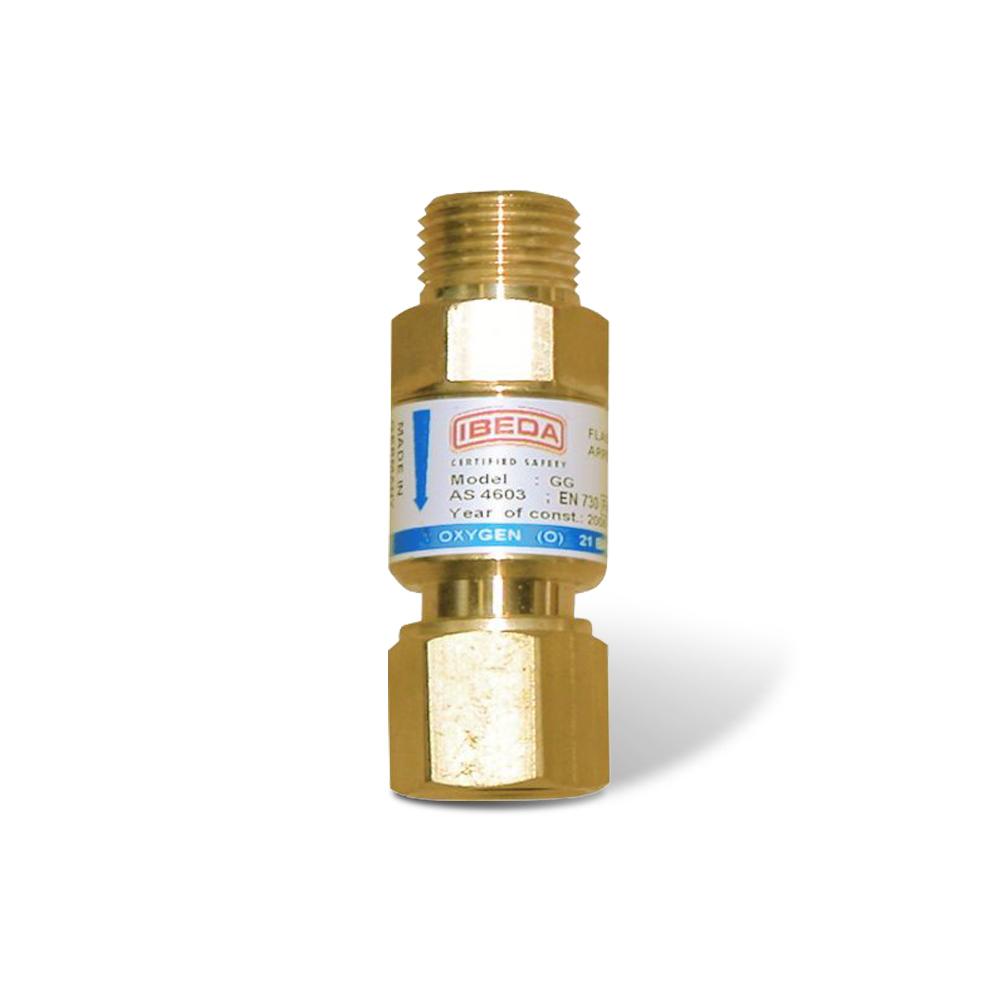 IBEDA FLASHBACK ARRESTOR - OXYGEN (TORCH END)