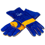 UNIMIG ROGUE HEAVY DUTY BLACK/BLUE WELDING GLOVE 400 MM