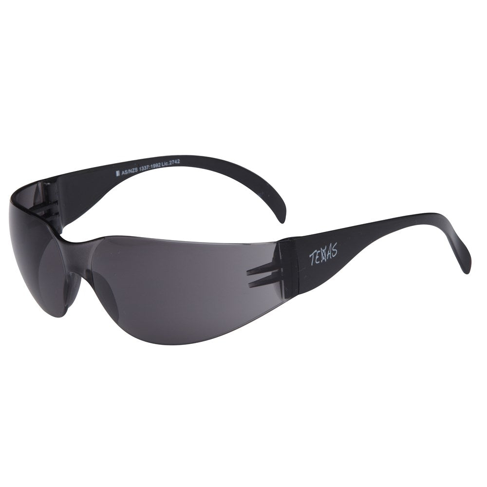 MAXISAFE TEXAS SAFETY GLASSES - SMOKE LENS