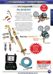 HARRIS GAS KIT PROFESSIONAL OXY/PROPANE
