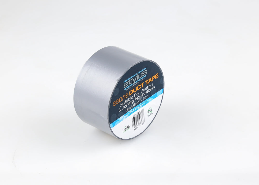 STYLUS DUCT TAPE SILVER HEAVY DUTY 150UM