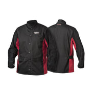 LINCOLN REDLINE SPLIT LEATHER SLEEVED JACKET - (L)