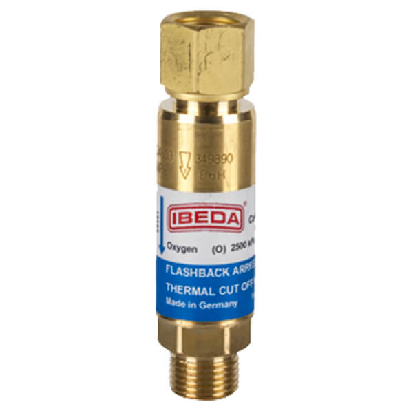 TESUCO IBEDA FLASHBACK ARRESTOR - OXYGEN (REG END)