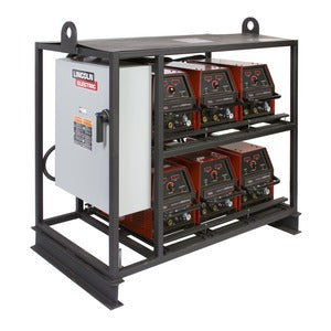 LINCOLN INVERTER RACK 6 PACK WITH DISTRUTION BOARD 10M LEAD