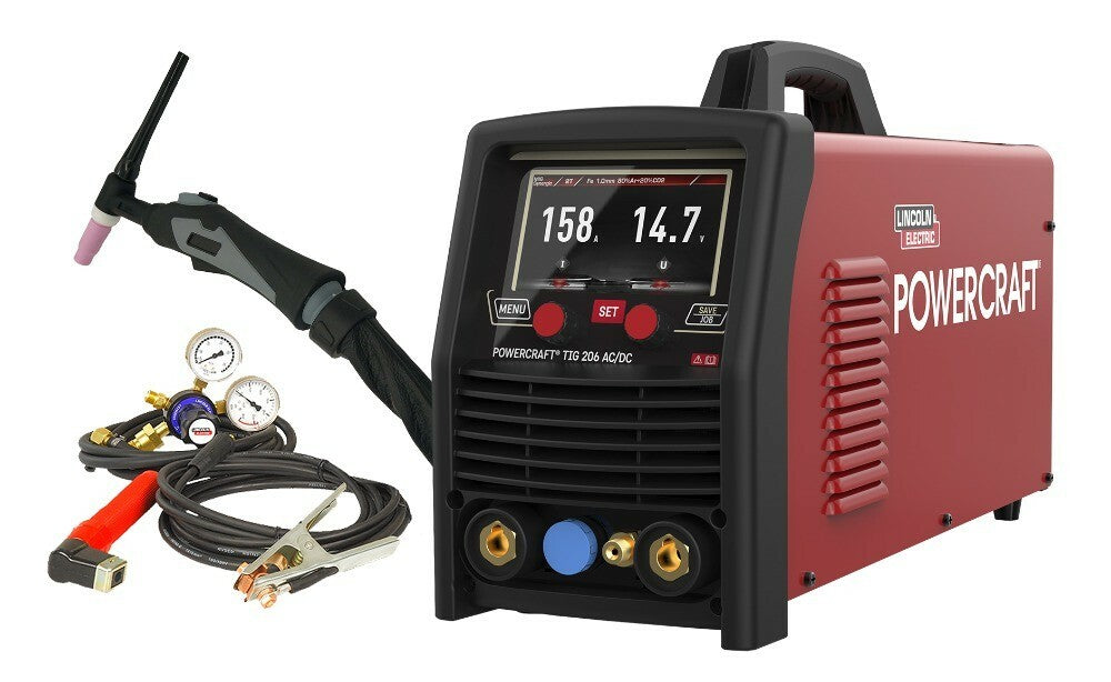 LINCOLN POWERCRA FT 206 TIG ACDC WELDER PACKAGE