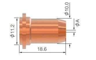 WIA PLASMA SCP45 CUTTING TIP 1.0MM