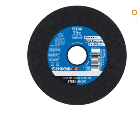 PFERD 125MM X 1.6 CUTTING DISC STEELOX 61341122