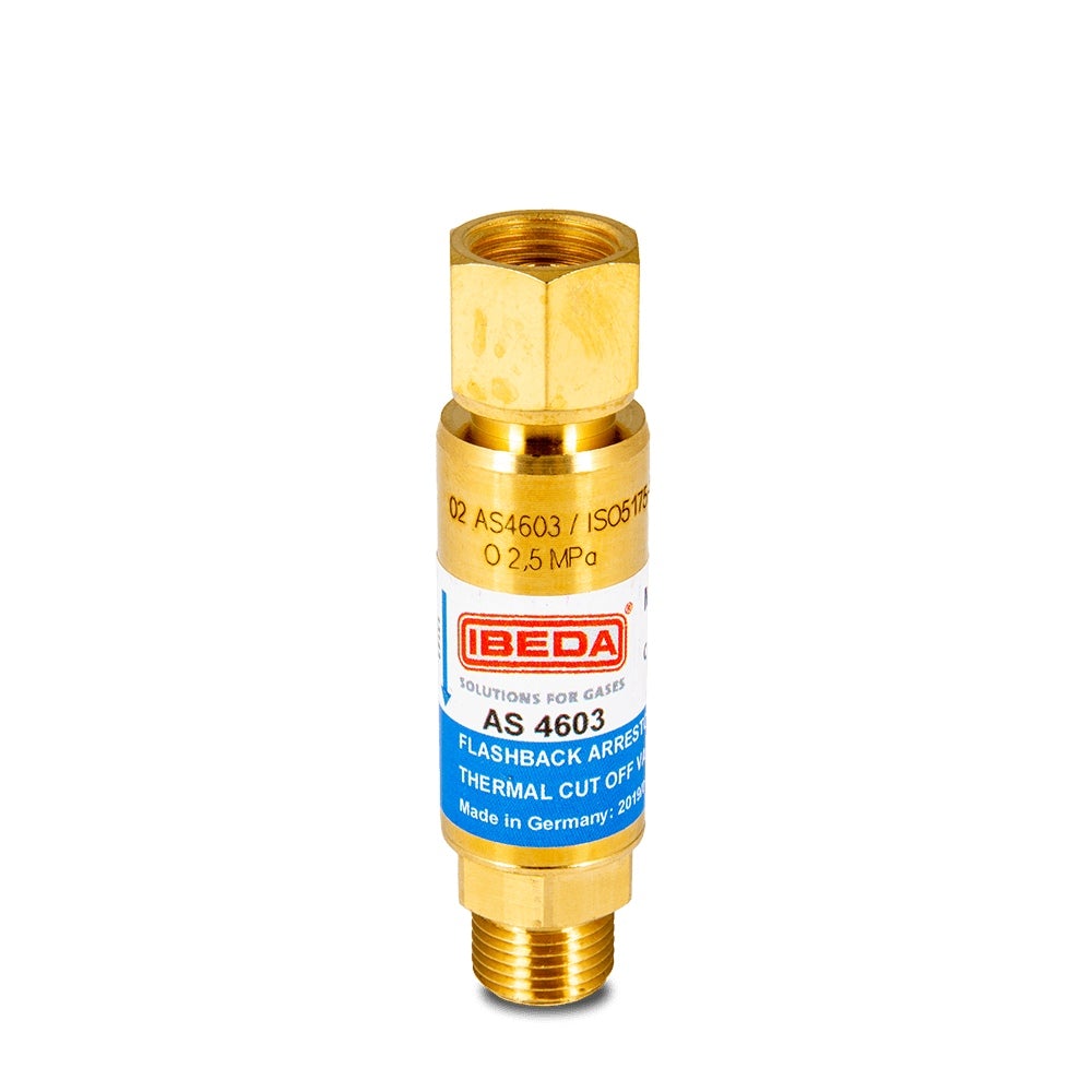 IBEDA FLASHBACK ARRESTOR - OXYGEN (REG END)