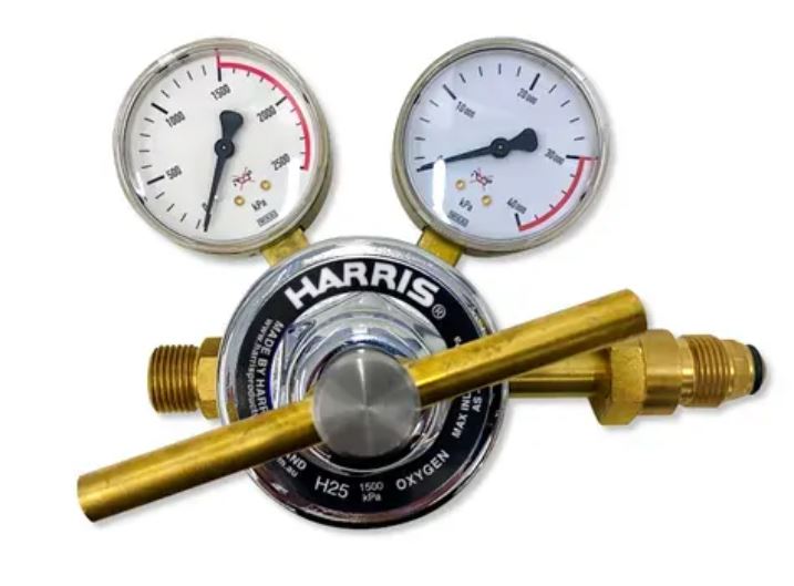 HARRIS H25 HIGH FLOW OXYGEN REGULATOR 1500KPA