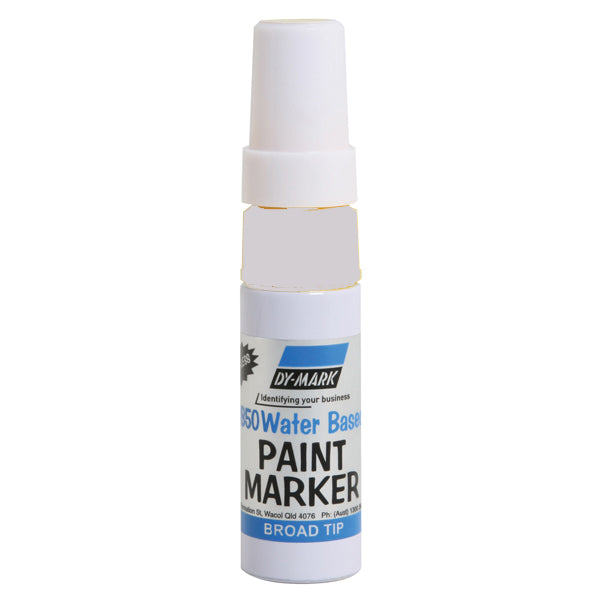 (NLA) DYMARK WB50 PAINT MARKER WIDE TIP WHITE