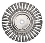 BORDO 125MM STANLESS TWIST KNOT WIRE WHEEL 22MM BORE FLAT