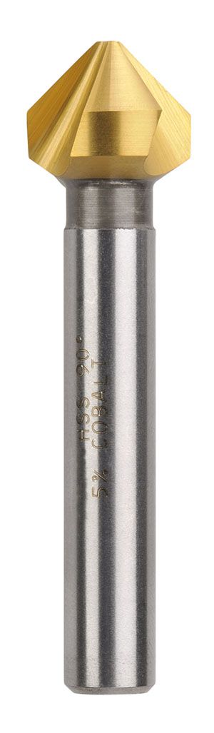 BORDO SABER 6MM 90 DEG TIN 3 FLUTE HSS COUNTERSINK