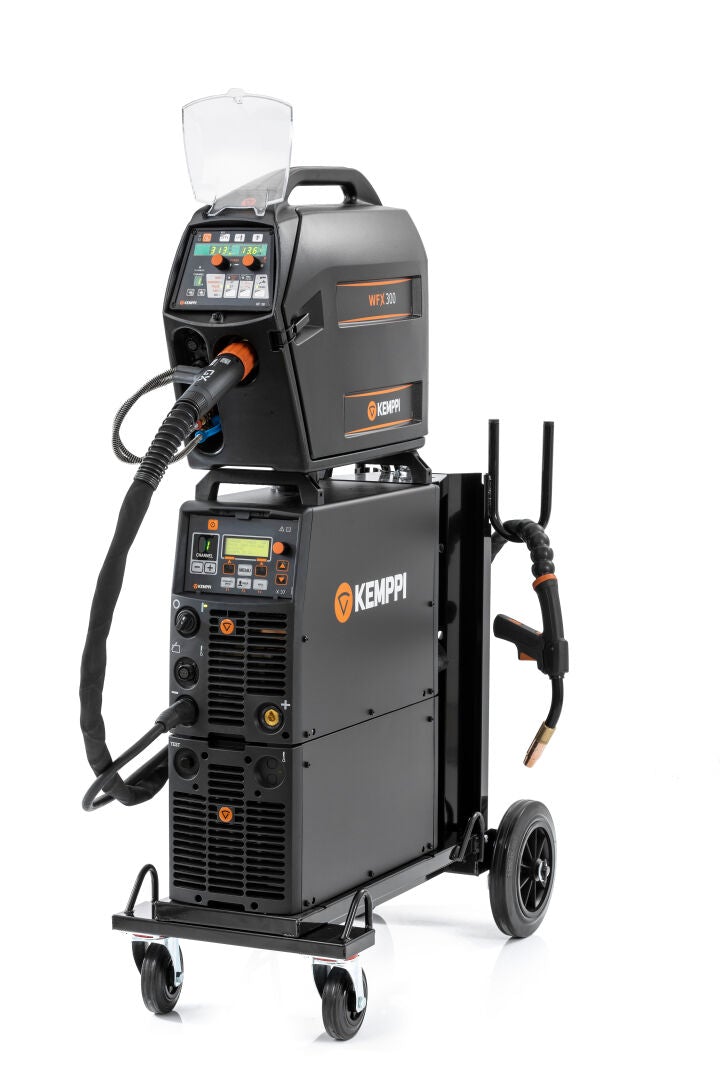 KEMPPI FASTMIG X 350 BLACK WATER COOLED PULSE MIG PKG (NO ROLLERS)