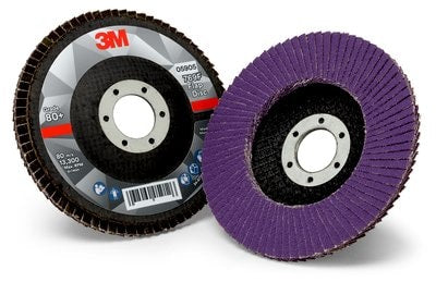 3M 125MM X 80 GRIT 769F FLAP DISC