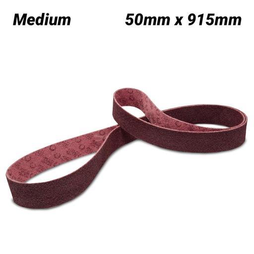 3M SURFACE CONDITIONING BELT 50MM X 915 A MEDIUM RED