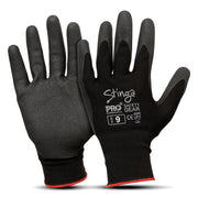PROCHOICE STINGA BLACK PVC GLOVES - SIZE 9