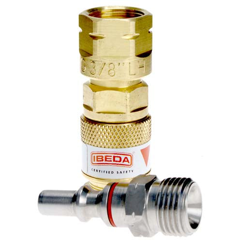 IBEDA REG END Q/R COUPLING - 5/8 OXYGEN