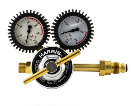 HARRIS 825 OXYGEN REGULATOR SIDE INLET*