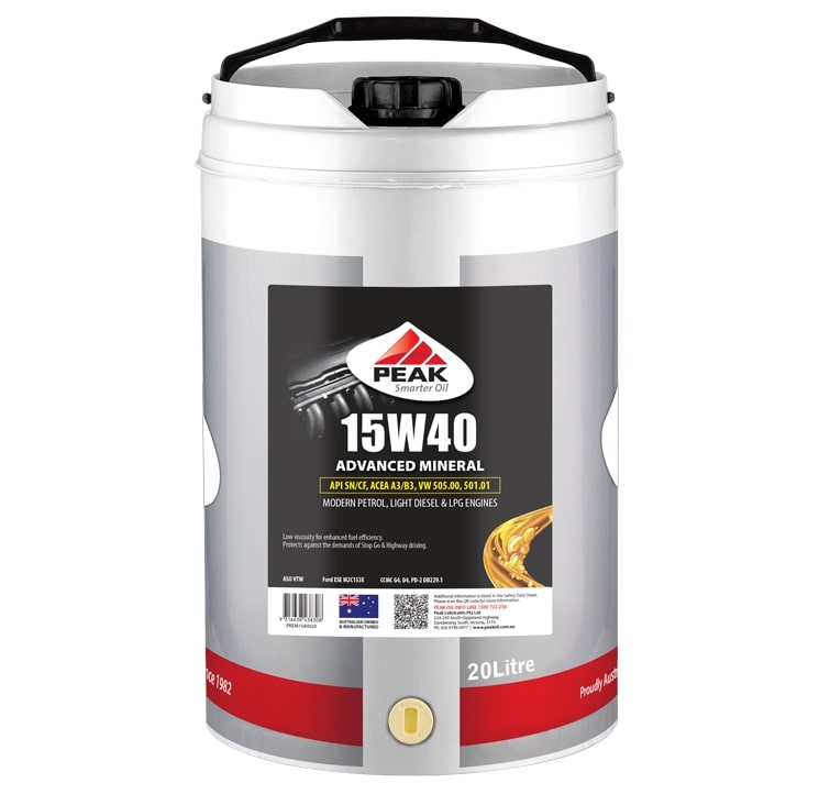 PEAK ENGINE OIL DIESEL 15W40 SN/CF PER LITRE