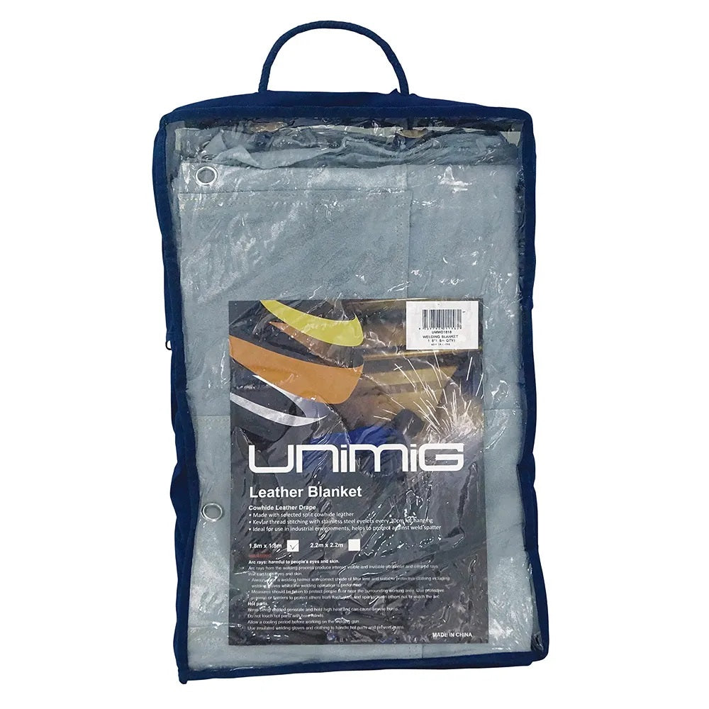 UNIMIG LEATHER WELDING BLANKET 1.8M X 1.8M