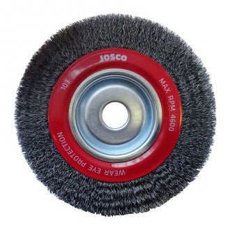 (LOR) JOSCO WHEEL BRUSH 200MM X 28 MULTI BORE STAINLESS STEEL