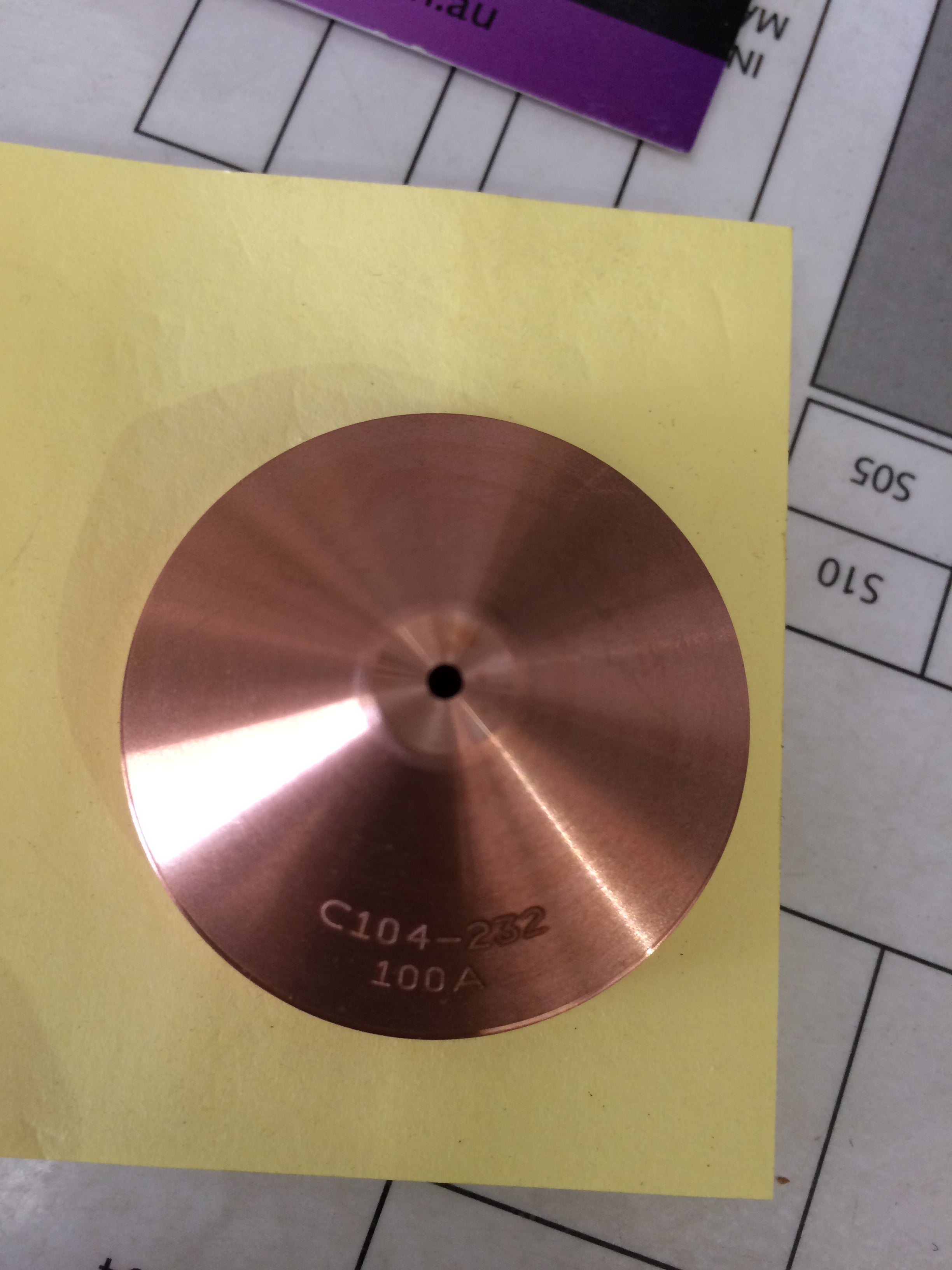 HYPERTHERM SHIELD CAP INNERLOGIC 100A M/S S/S ALU