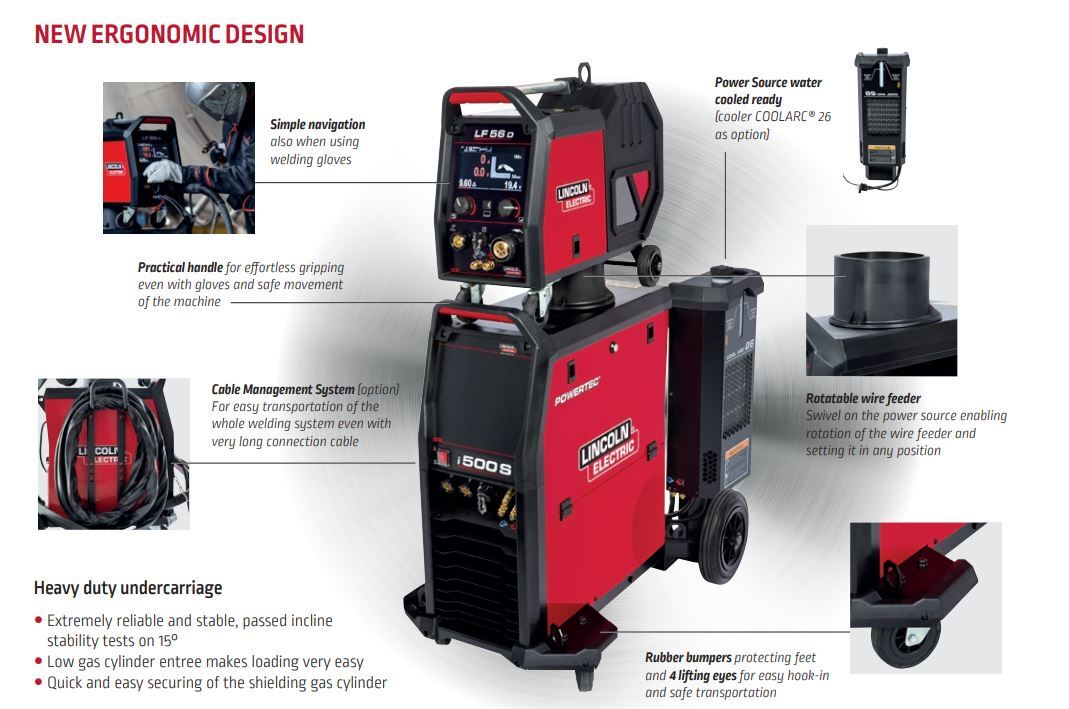 LINCOLN POWERTEC I500SLF-56D DIGITAL PACKAGE