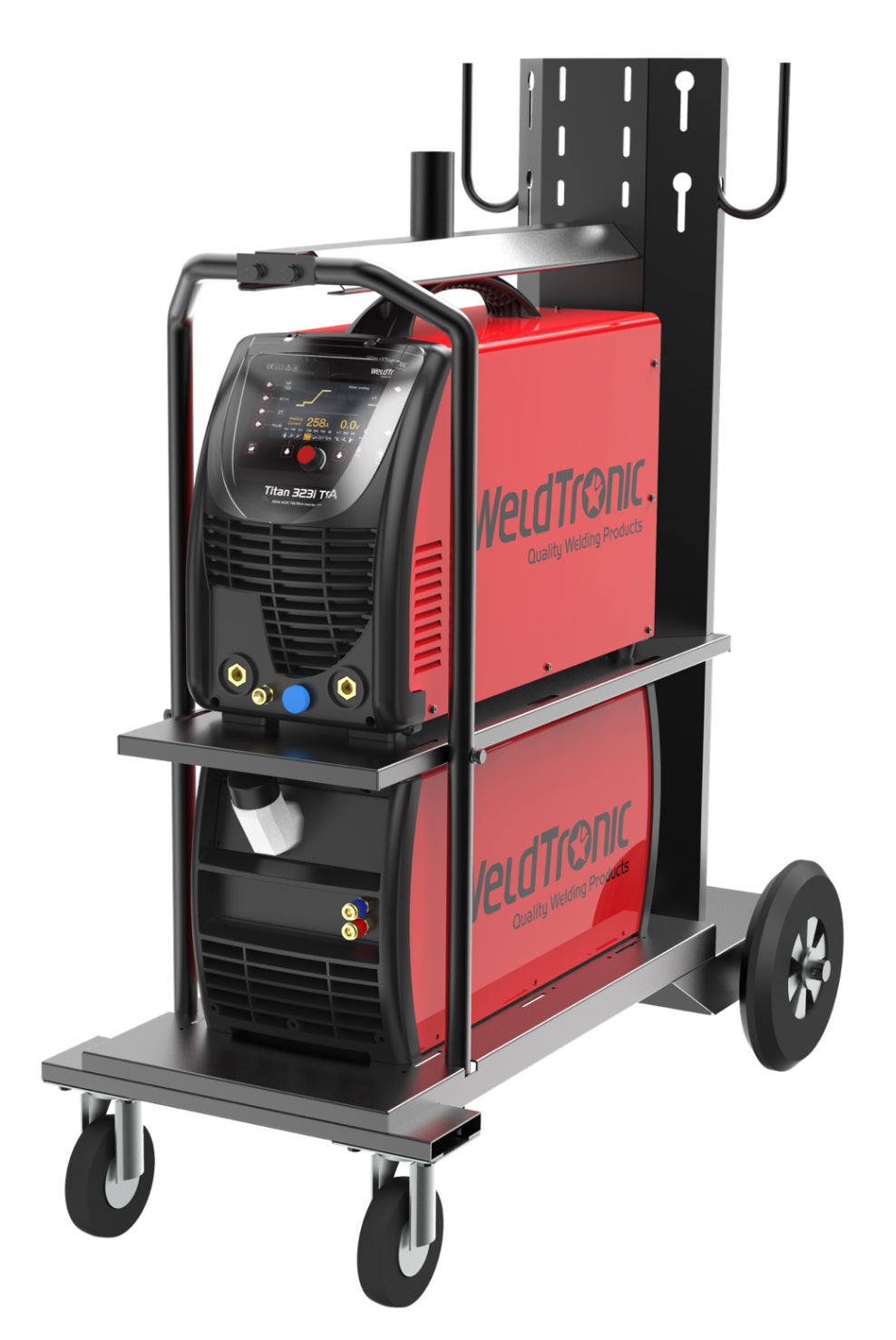WELDTRONIC TITAN TIG 323iTSA WATER COOLED PACKAGE INCL. WELDING TROLLEY