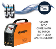 KEMPPI MASTERTIG 3000 AC/DC W/C TIG WELDER COMPLE
