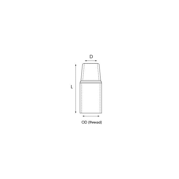 KEMPPI X8 GAS NOZZLE, THREAD, L61 / OD25 / D16