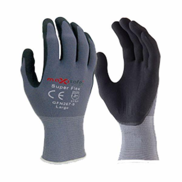 MAXISAFE SUPAFLEX SYNTHETIC GLOVE SZ9 brown