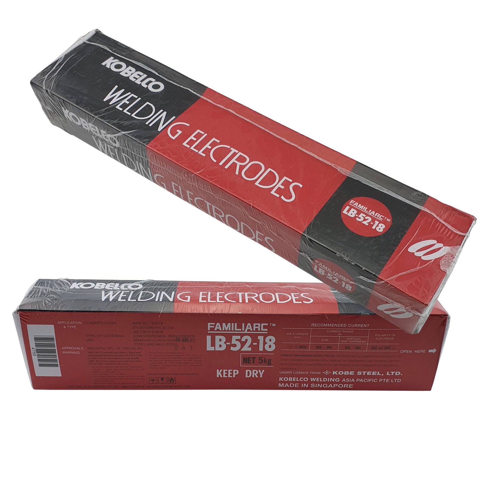 KOBE LB52-18 2.6MM WELDING ELECTRODE - (5 KG PACK)
