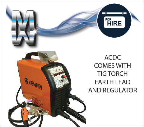 KEMPPI MASTERTIG 2300 AC/DC TIG PULSE C/W TORCH,EARTH & REG