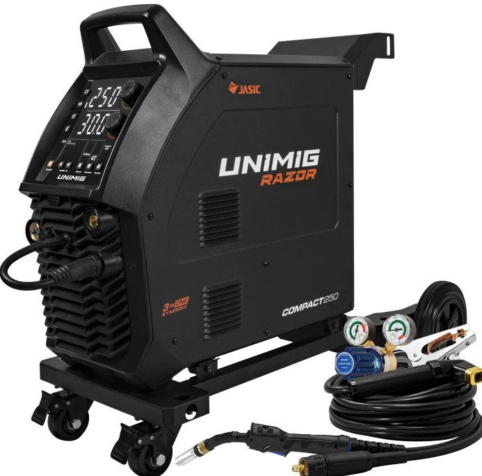 UNIMIG RAZOR COMPACT 250 WELDER WITH TROLLEY