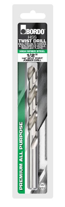 BORDO JOBBER DRILL BRIGHT 1/2 INCH