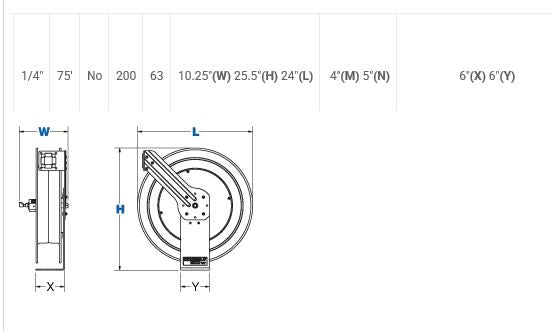 HARRIS OXY/ACETELNE 10MM ID X 20 MTR HOSE REEL COMPLETE