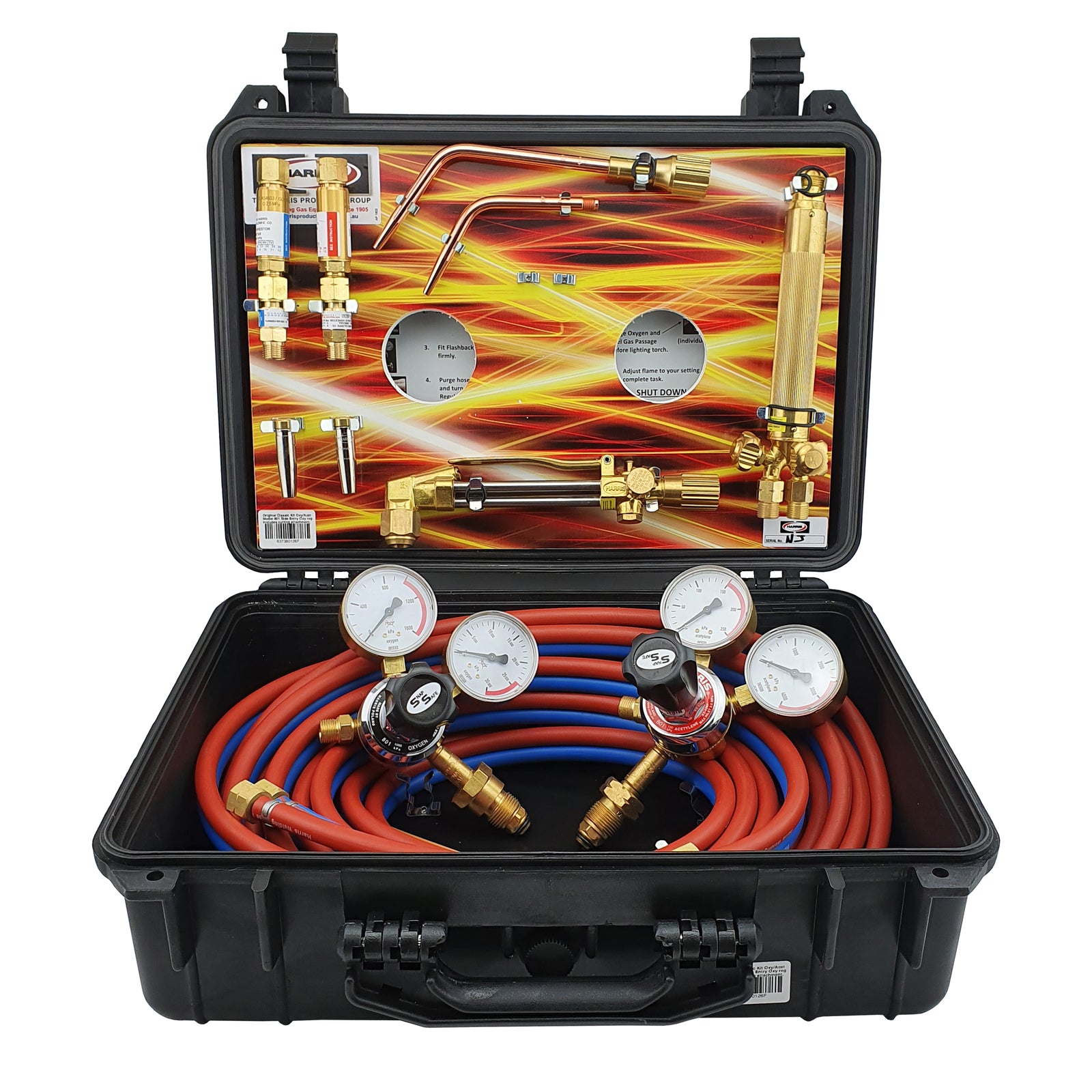 HARRIS CLASSIC OXY/ACET T41 GAS KIT (SIDE ENTRY REGS)